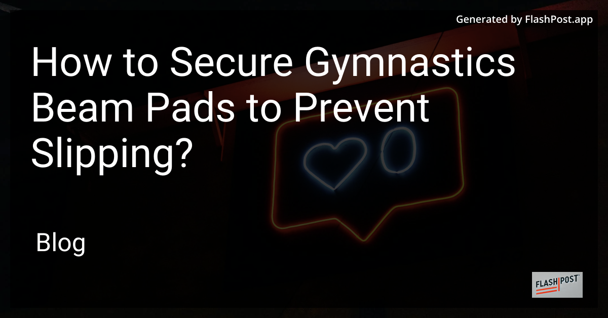 Gymnastics Beam Pads