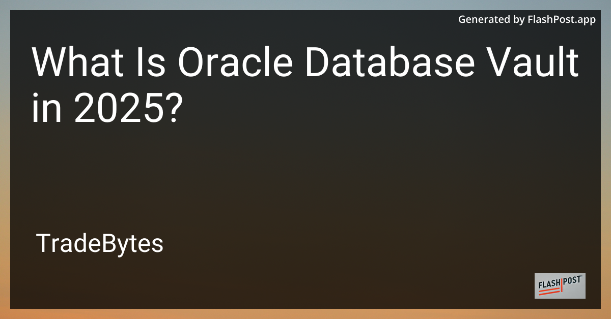 Oracle Database Vault