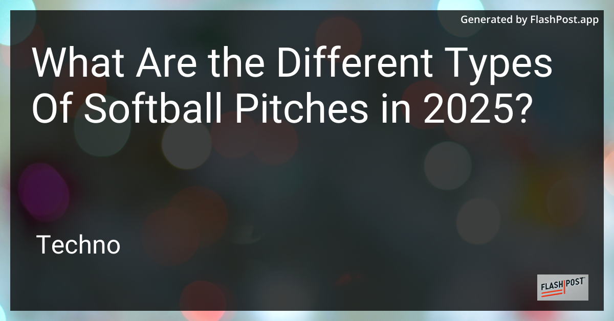 Softball Pitching