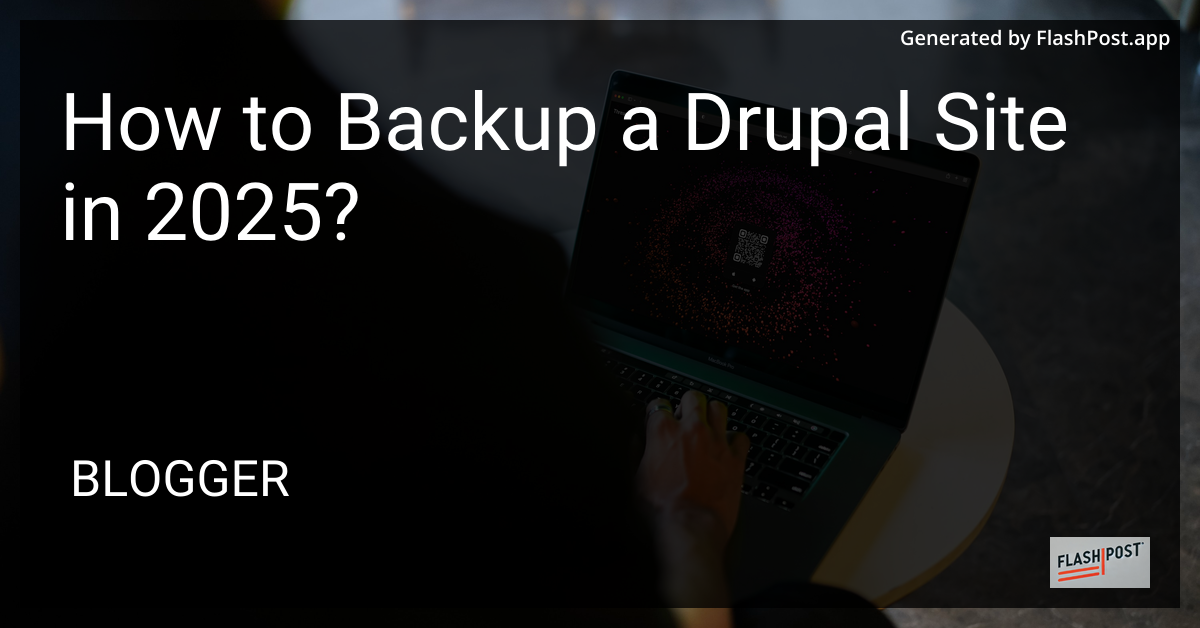 Backup a Drupal Site