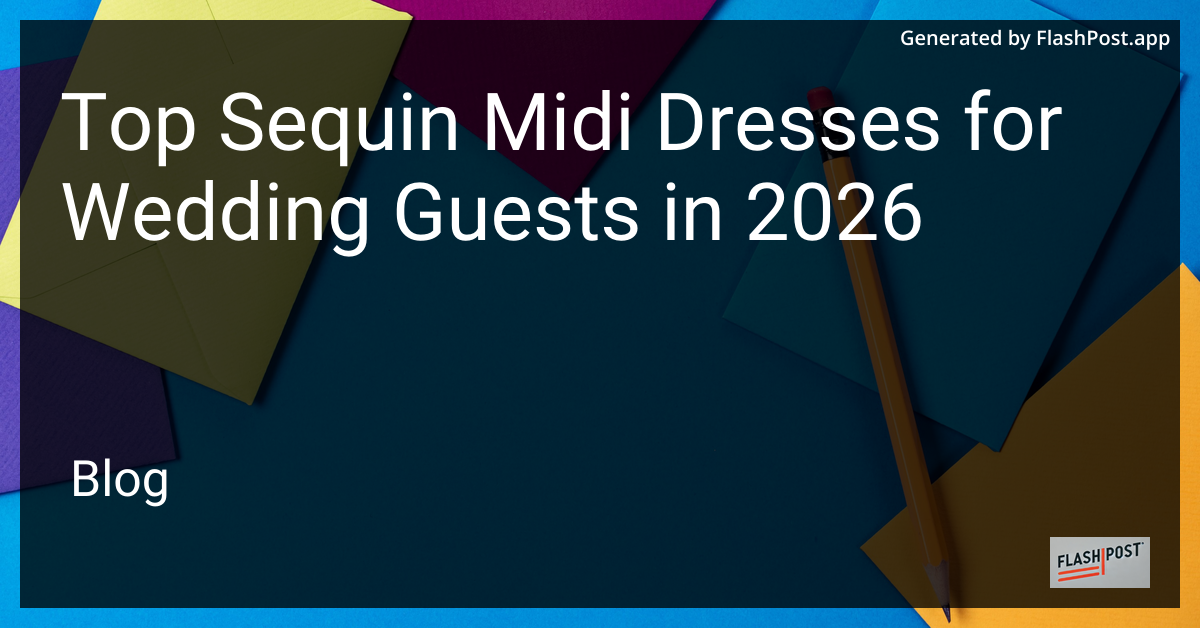 Top Sequin Midi Dresses for Wedding Guests in 2026