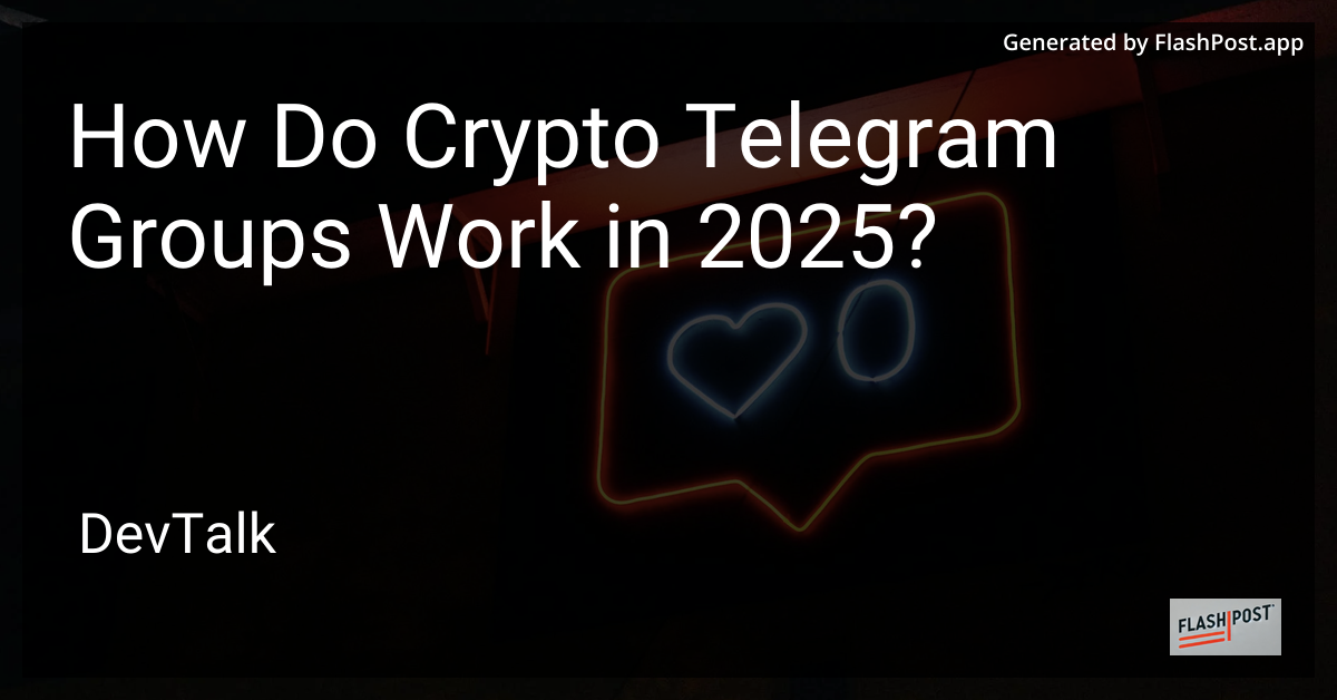 how do crypto telegram groups work in 2025?