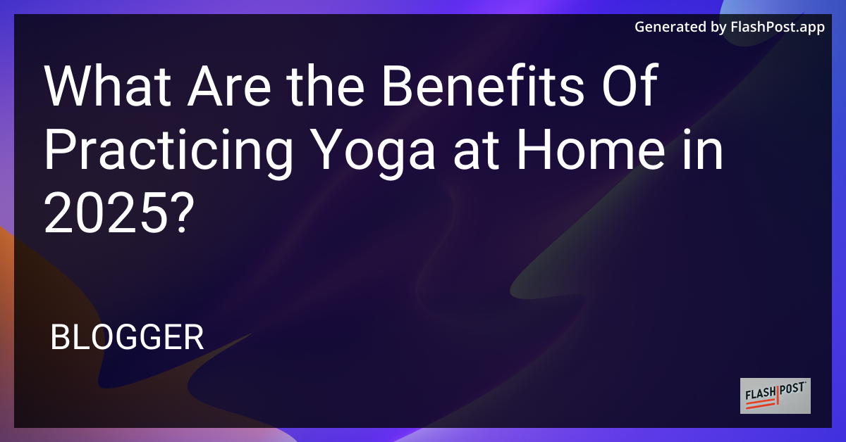 Yoga Practice at Home