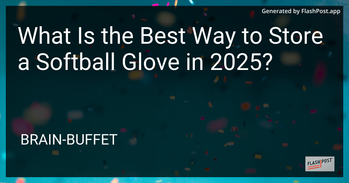 Softball Glove