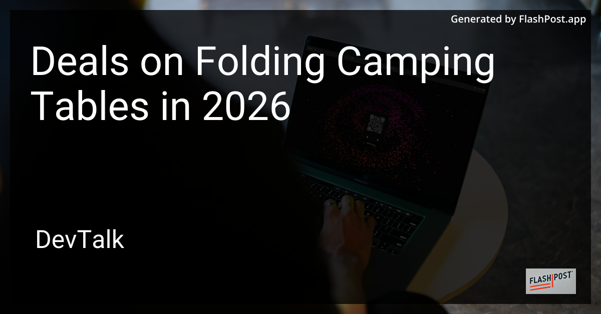 Deals on Folding Camping Tables in 2026