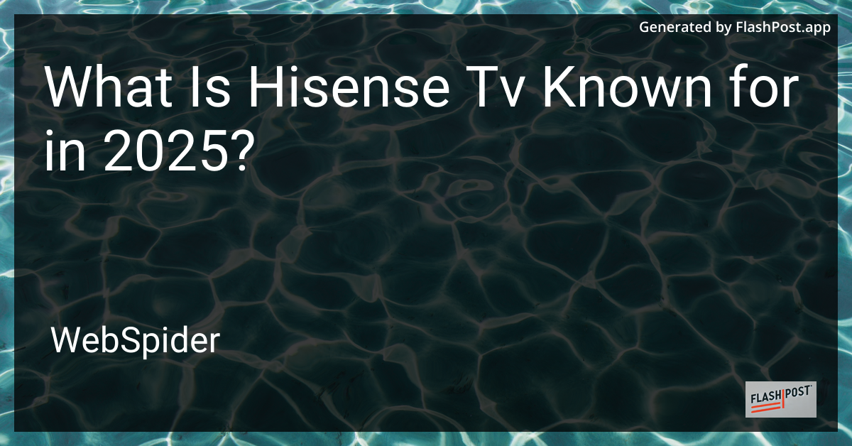 Hisense TV