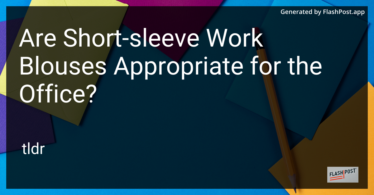 Short Sleeve Work Blouses