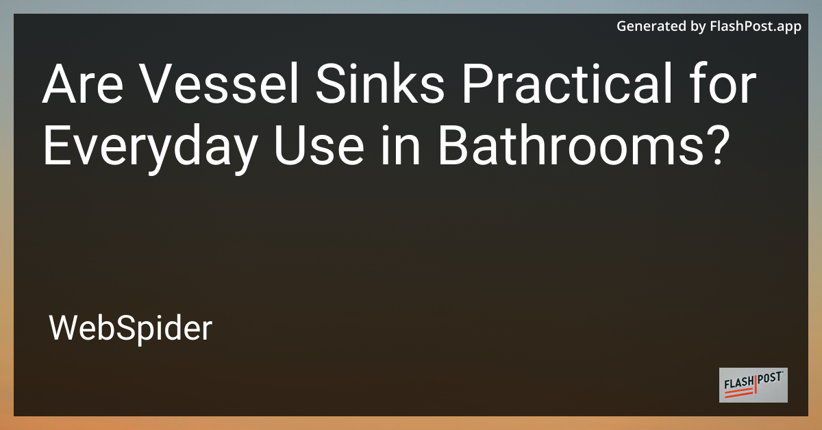 Vessel Sink