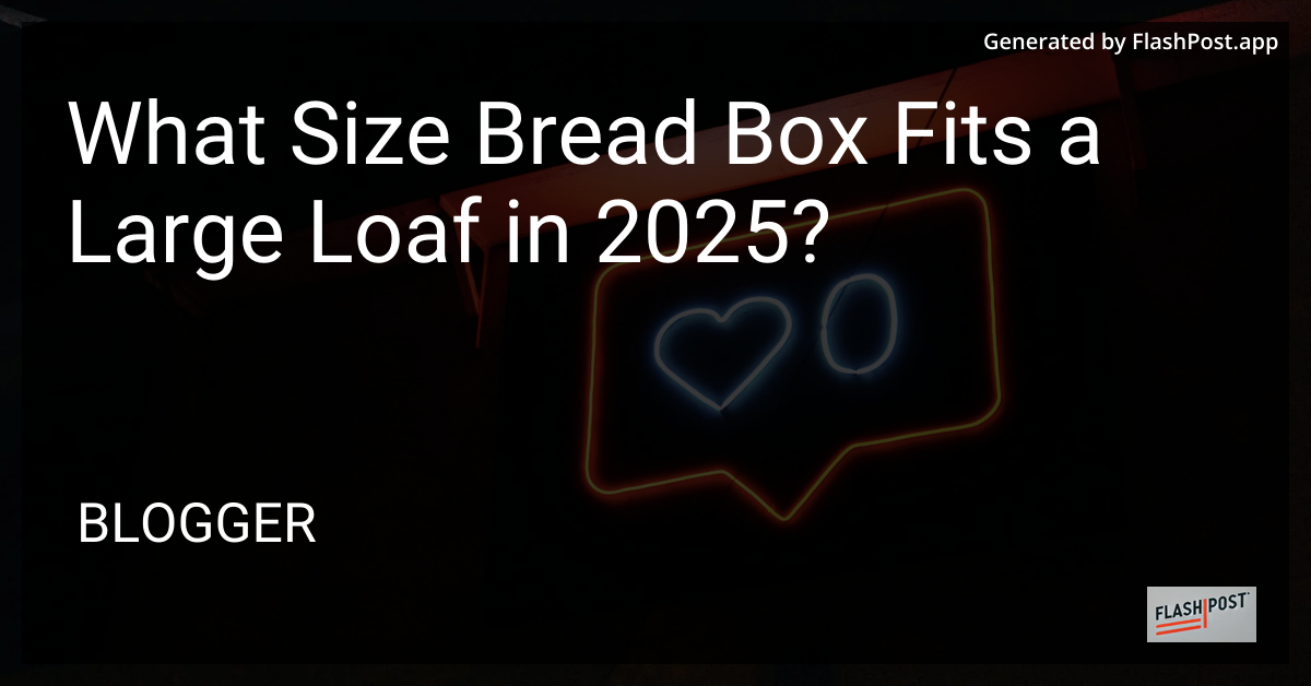 Large Loaf Bread Box