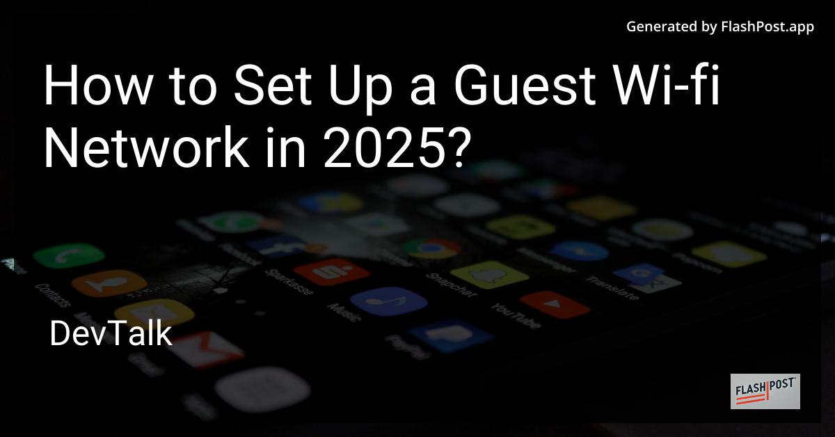 how to set up a guest wi-fi network in 2025?