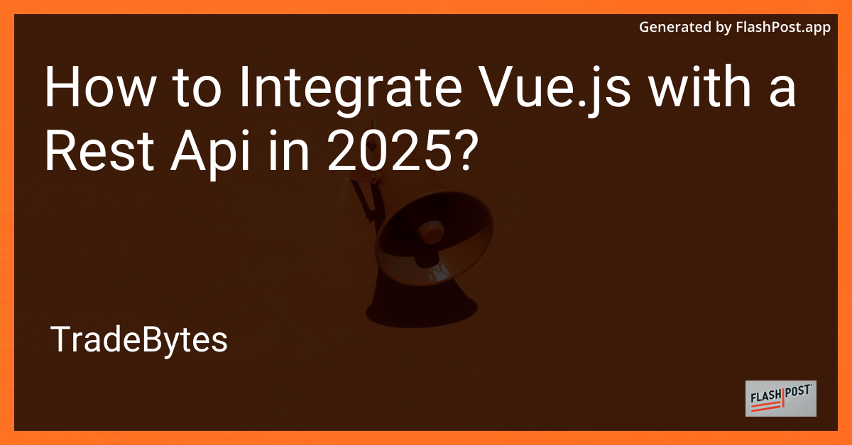 Vue.js with REST API Integration