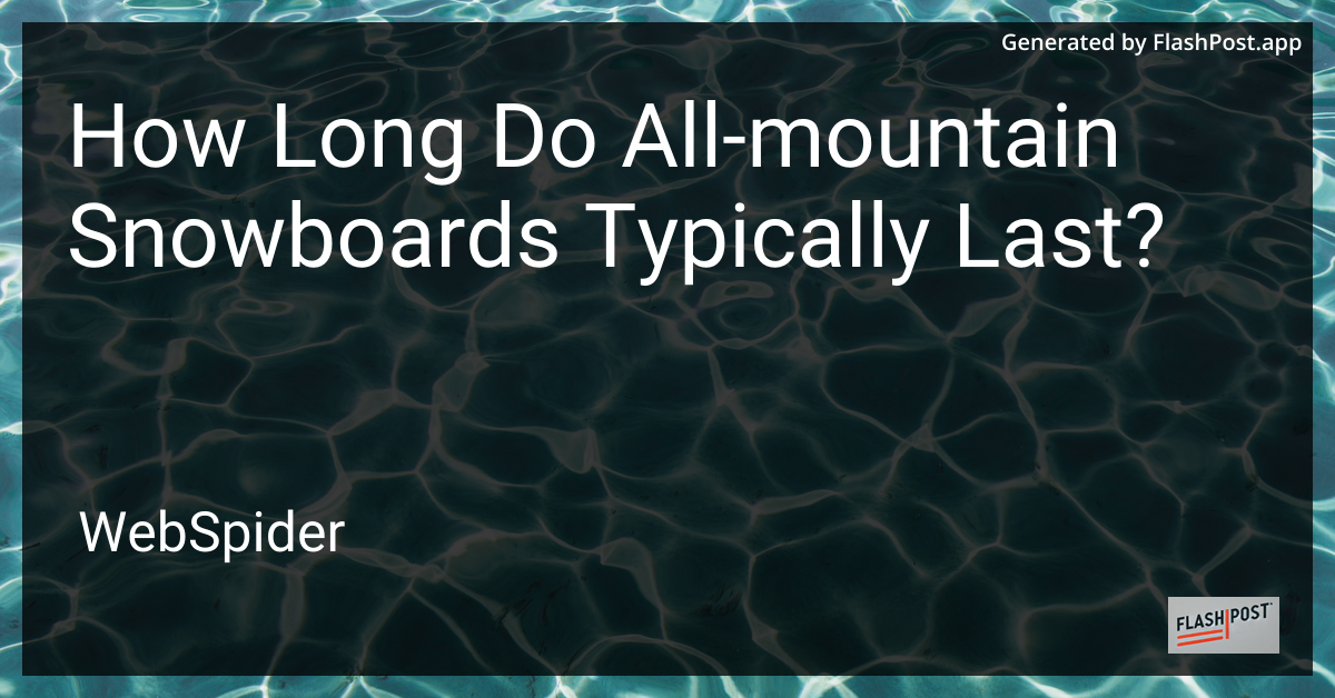 All-Mountain Snowboard
