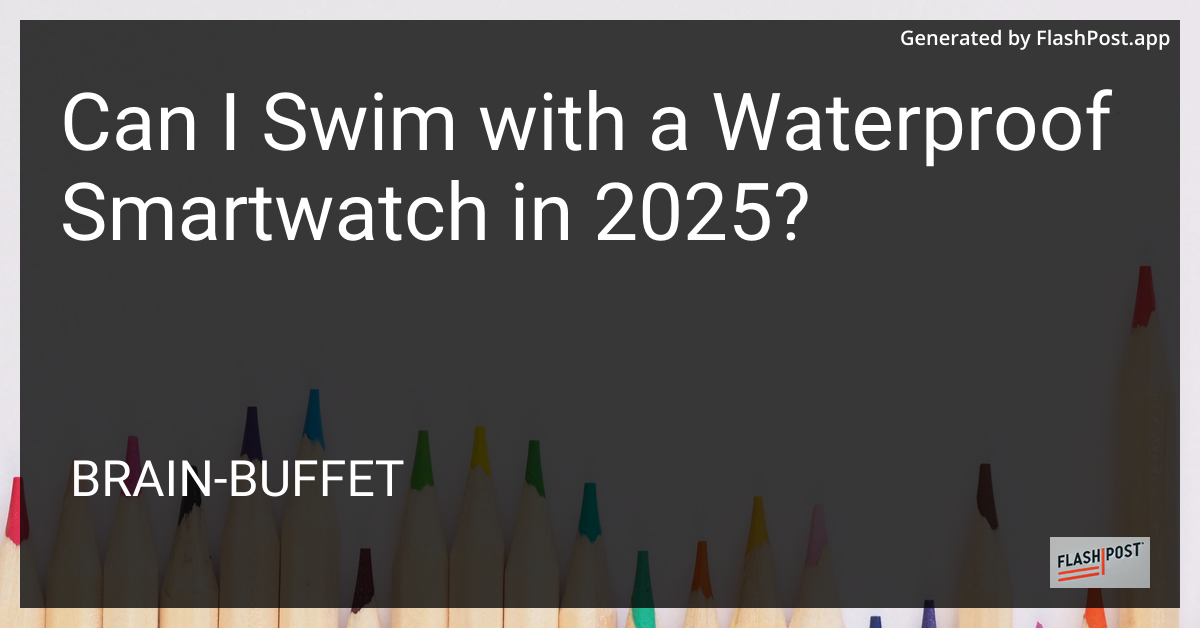 Waterproof Smartwatch