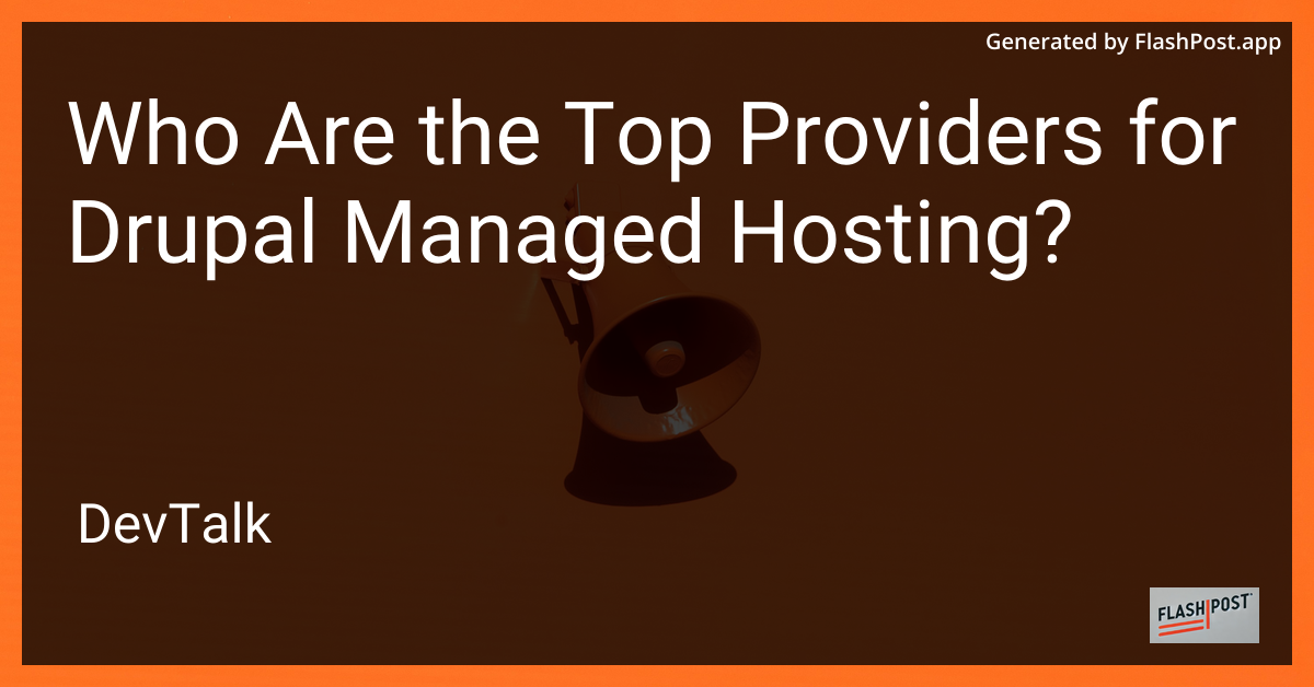 who are the top providers for drupal managed hosting?