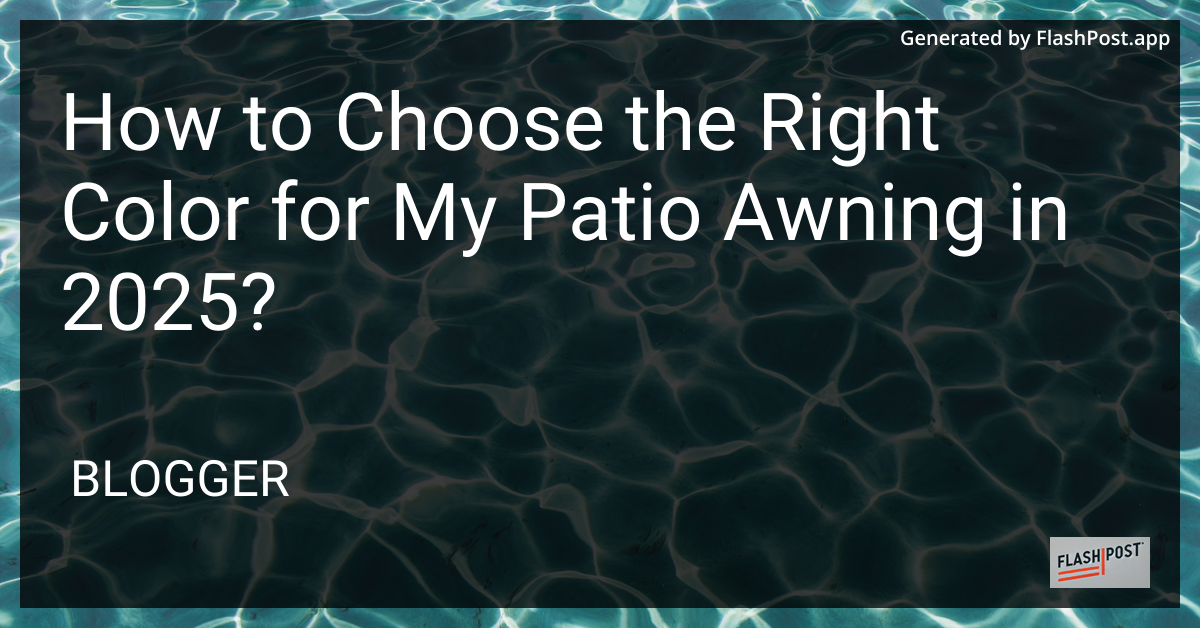 Patio Awning