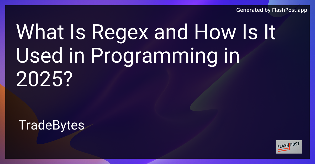Regex Illustration
