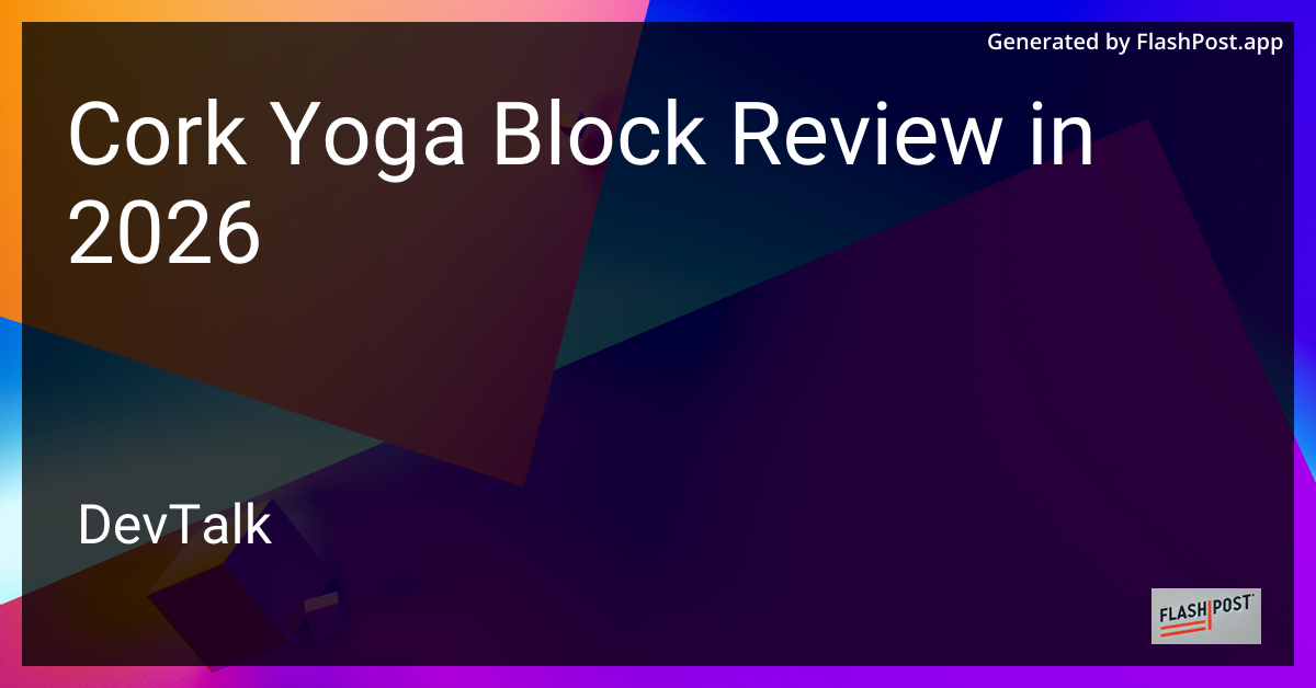 Cork Yoga Block Review in 2026