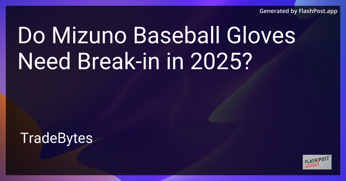 Mizuno Baseball Gloves