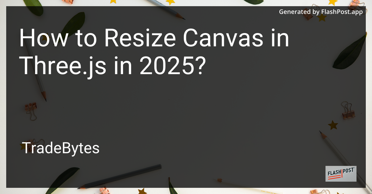 Resizing Canvas in Three.js