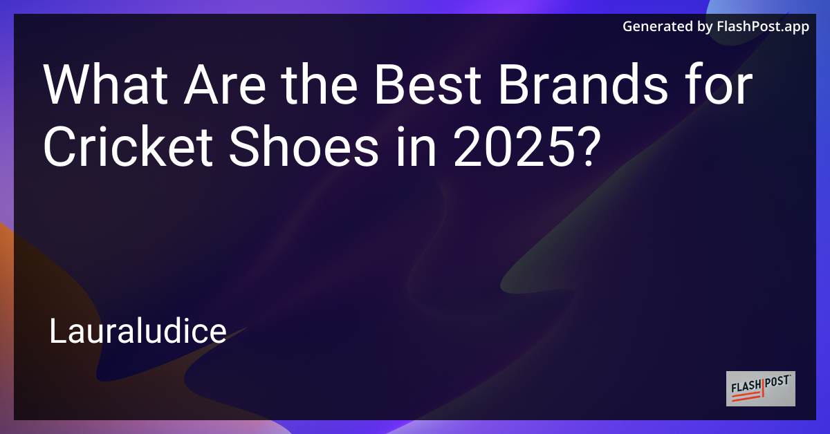 Cricket Shoes