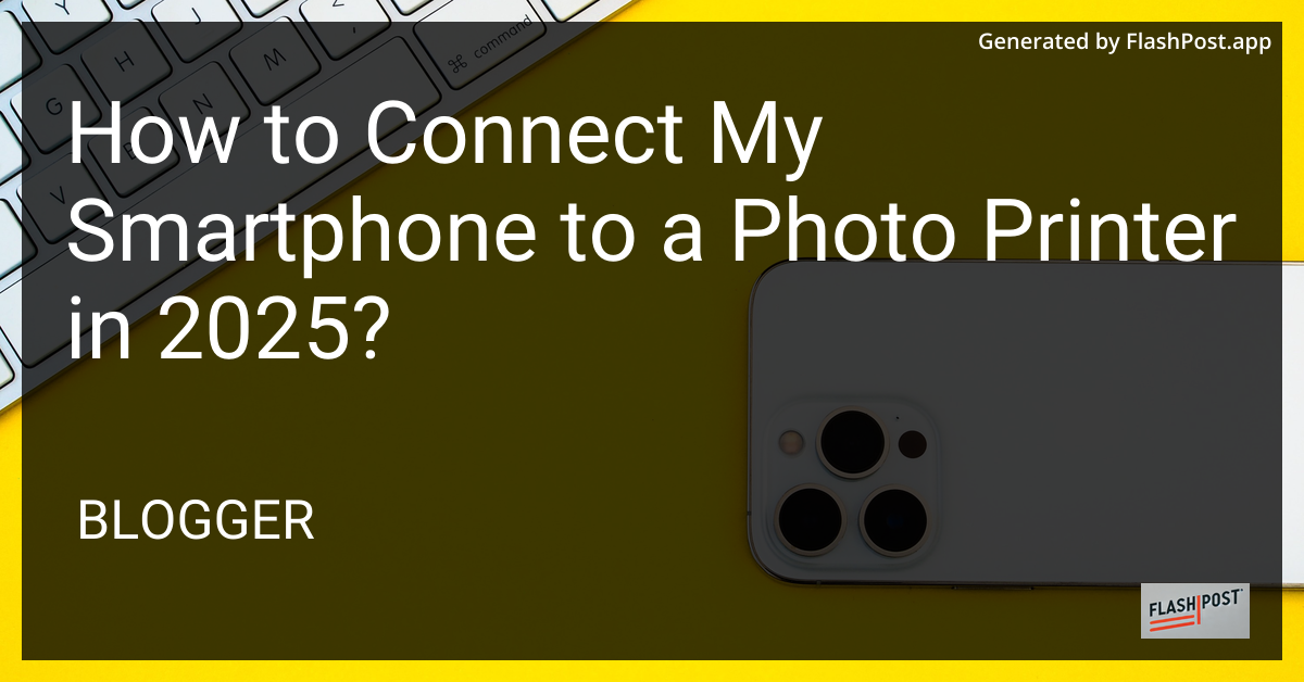 Connecting Smartphone to a Photo Printer