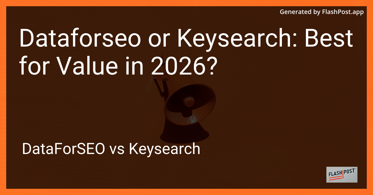 Dataforseo or Keysearch: Best for Value in 2026?