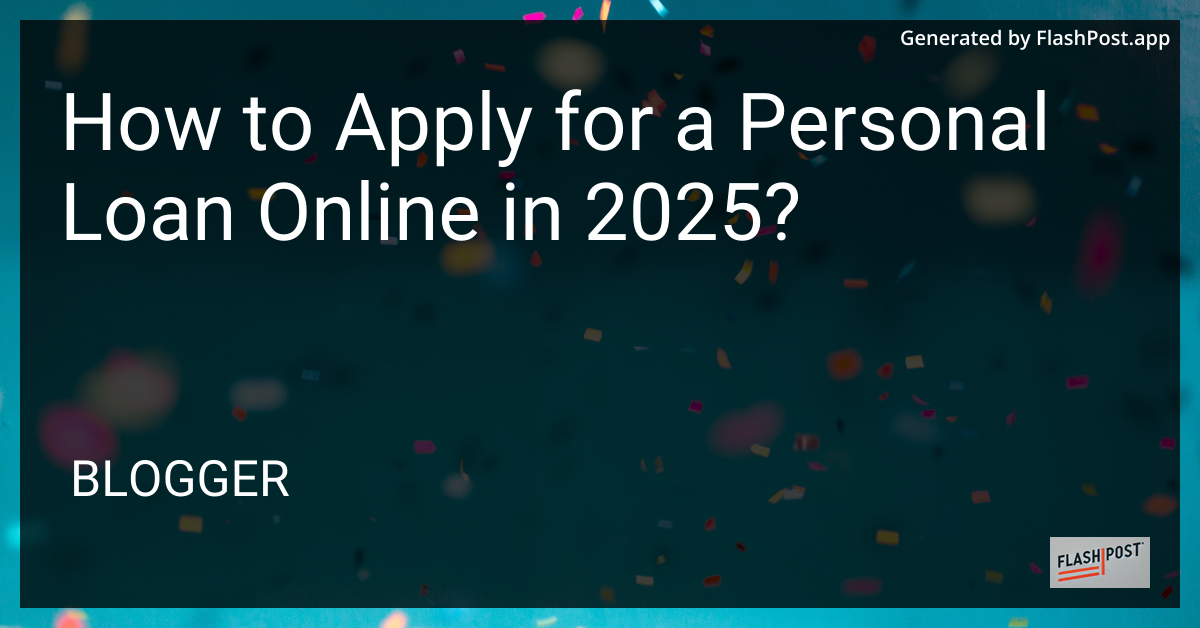Personal Loan Application