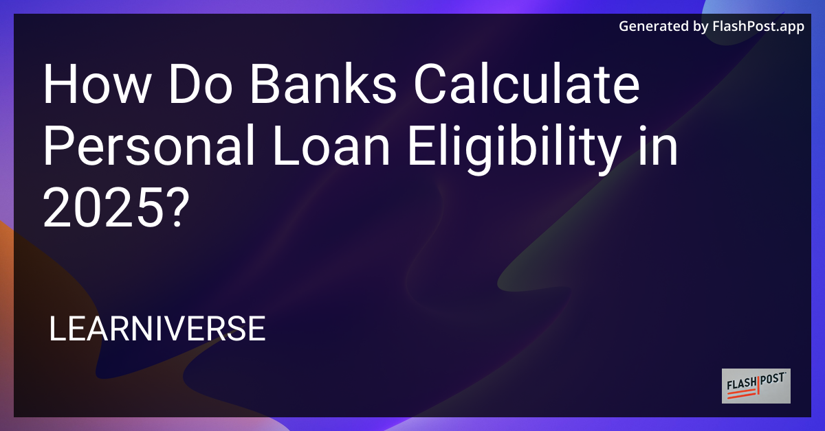Personal Loan Calculation