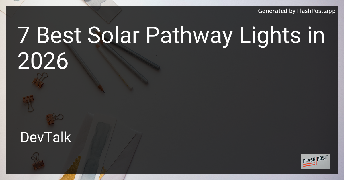 7 Best Solar Pathway Lights in 2026