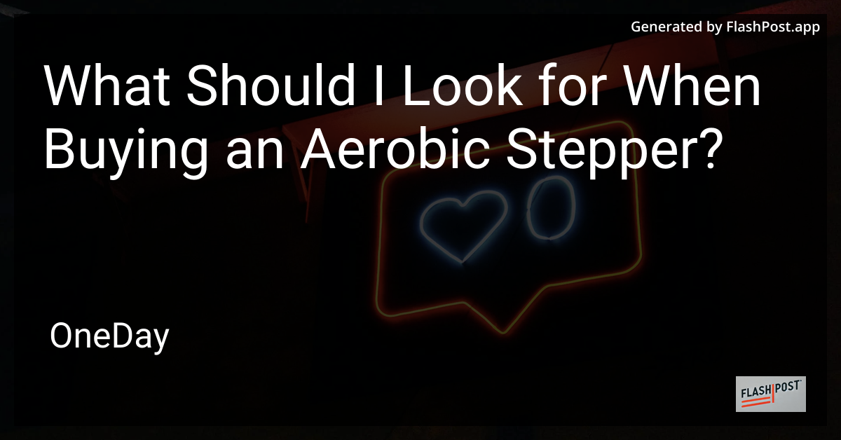 Aerobic Stepper