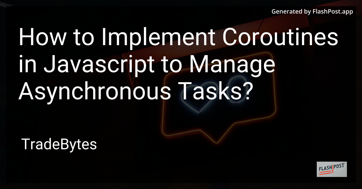Coroutines in JavaScript