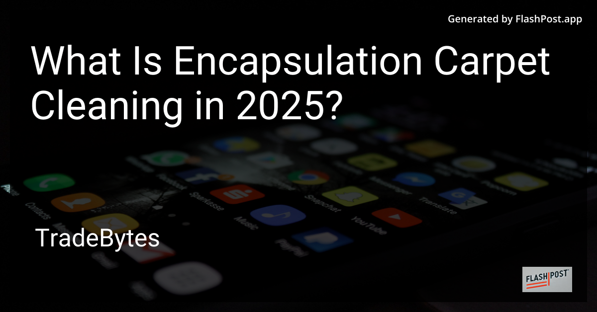 Encapsulation Carpet Cleaning