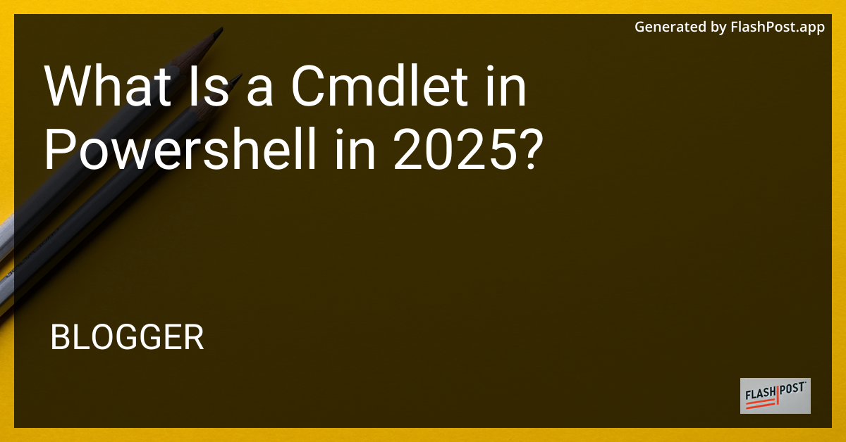 PowerShell Cmdlet