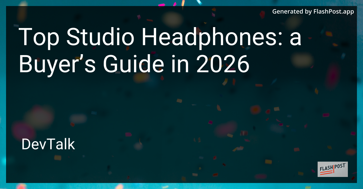 Top Studio Headphones: a Buyer’s Guide in 2026
