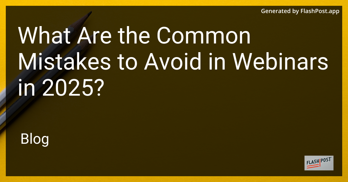 Webinar Mistakes Image