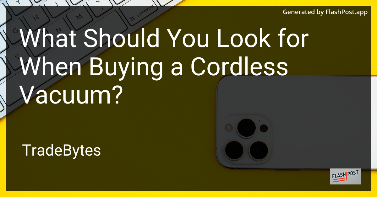 Cordless Vacuum