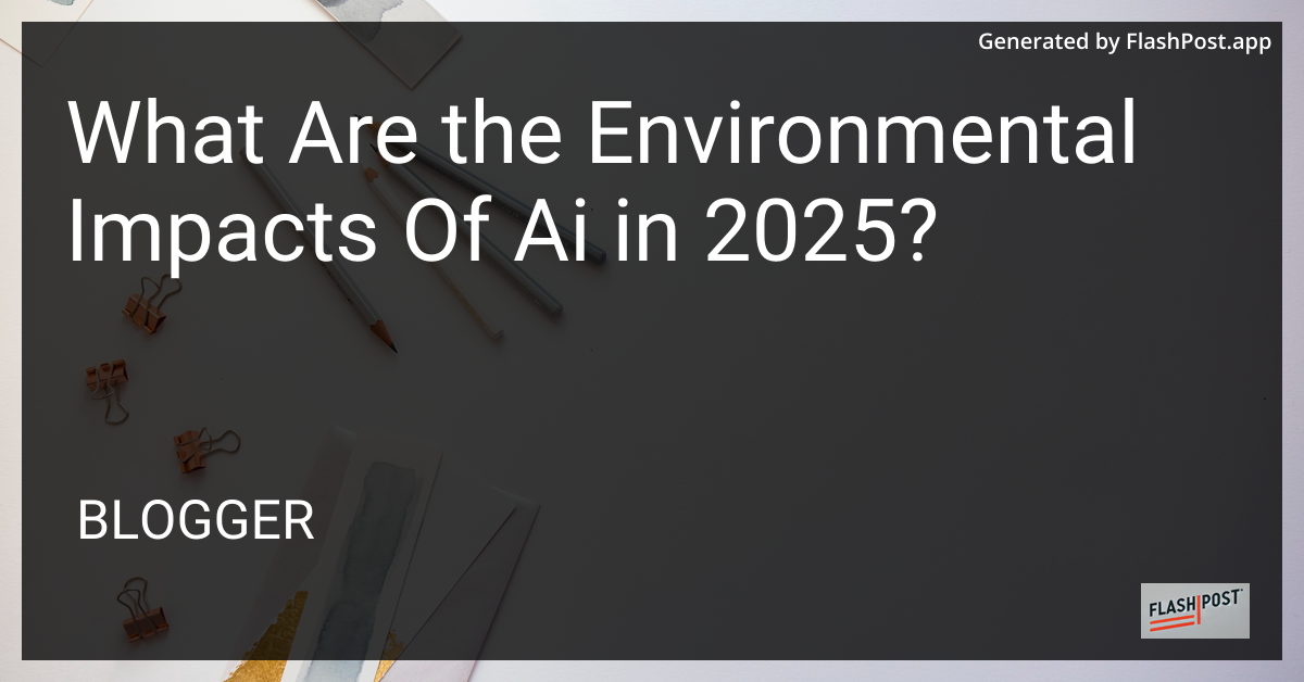 AI and Environment