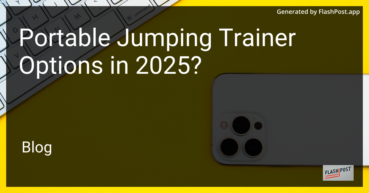 Portable Jumping Trainer 2025