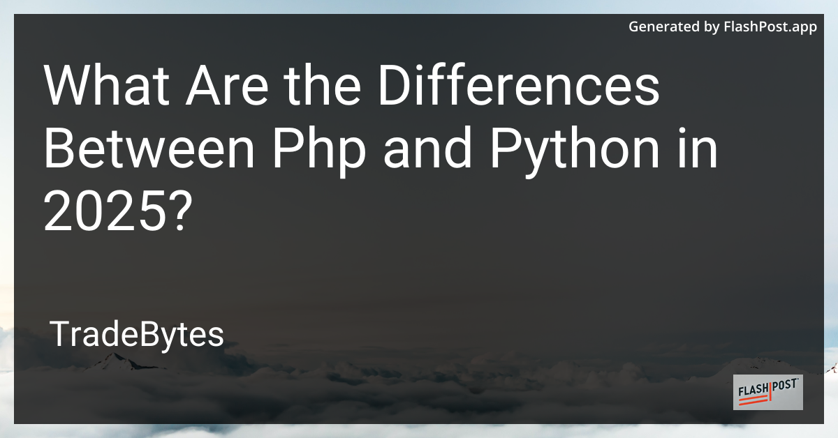 PHP vs Python
