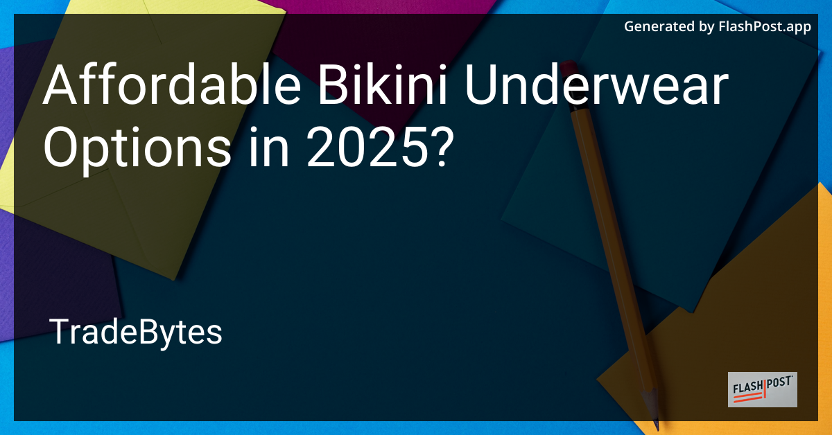 Affordable Bikini Underwear