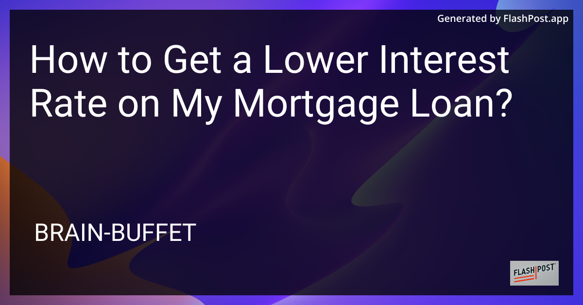 Mortgage Loan