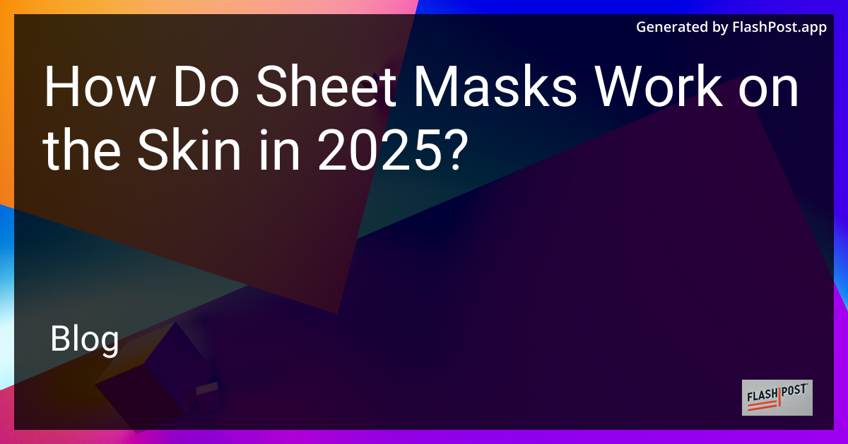 Sheet Mask Application