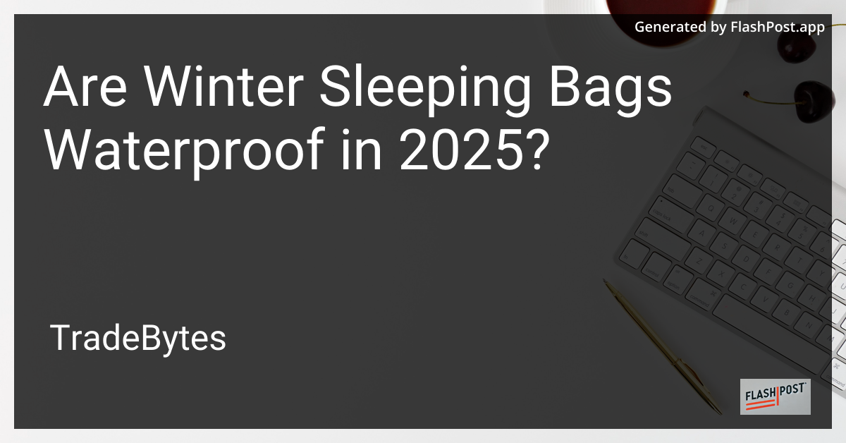 Winter Sleeping Bag
