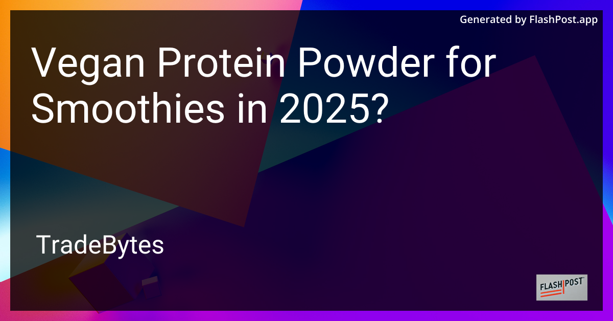 Vegan Protein Powder