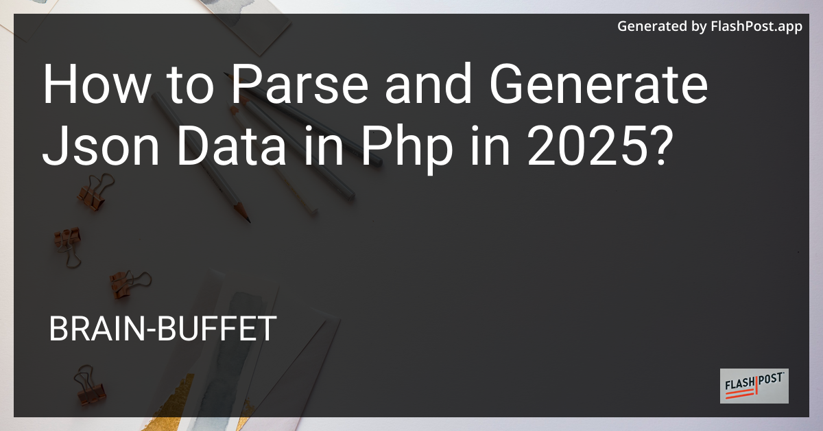 JSON Data in PHP 2025