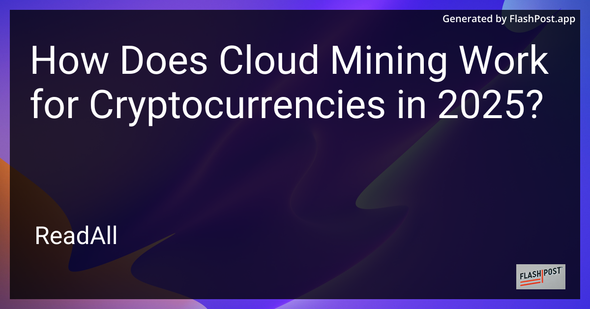 Cloud Mining