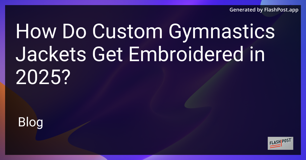 Custom Gymnastics Jackets