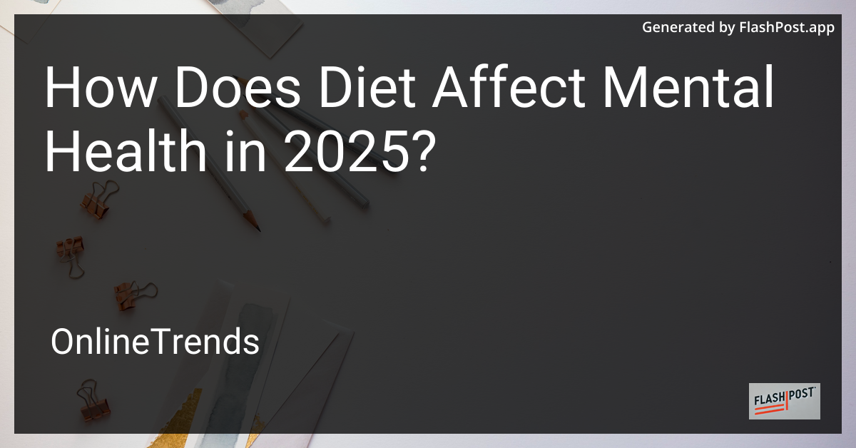 Diet and Mental Health