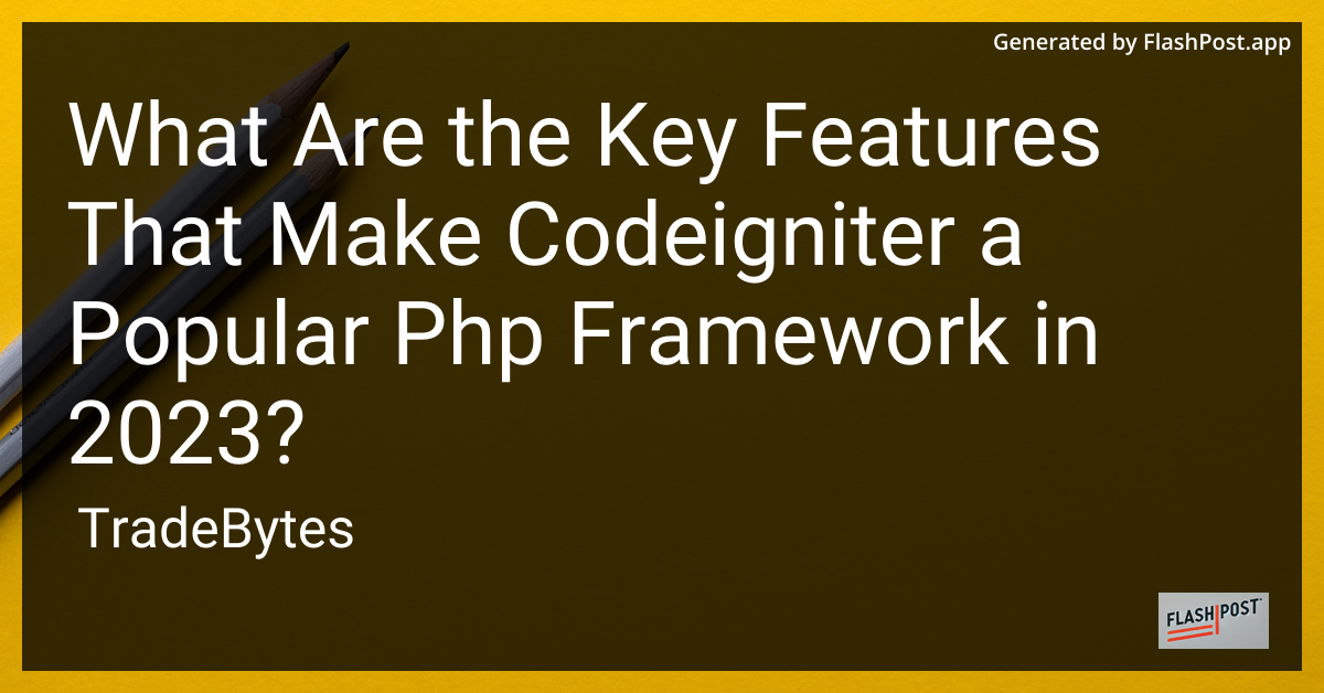 CodeIgniter Framework