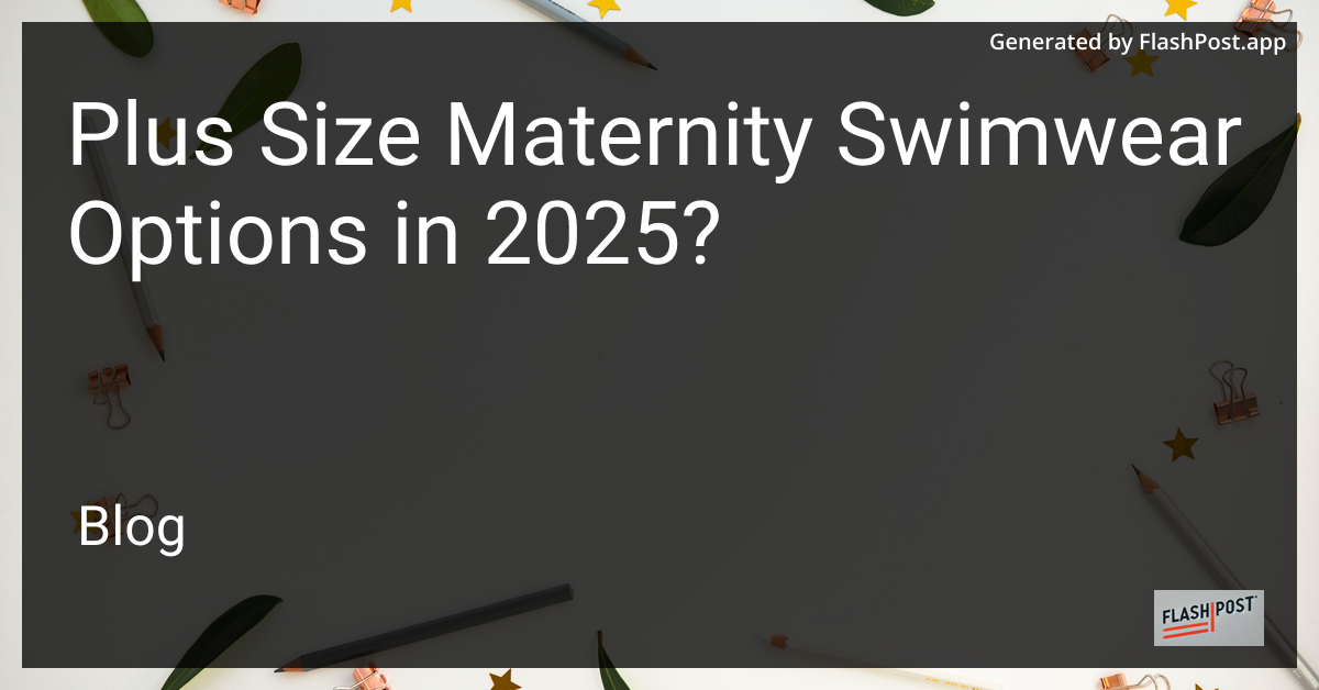 Plus Size Maternity Swimwear